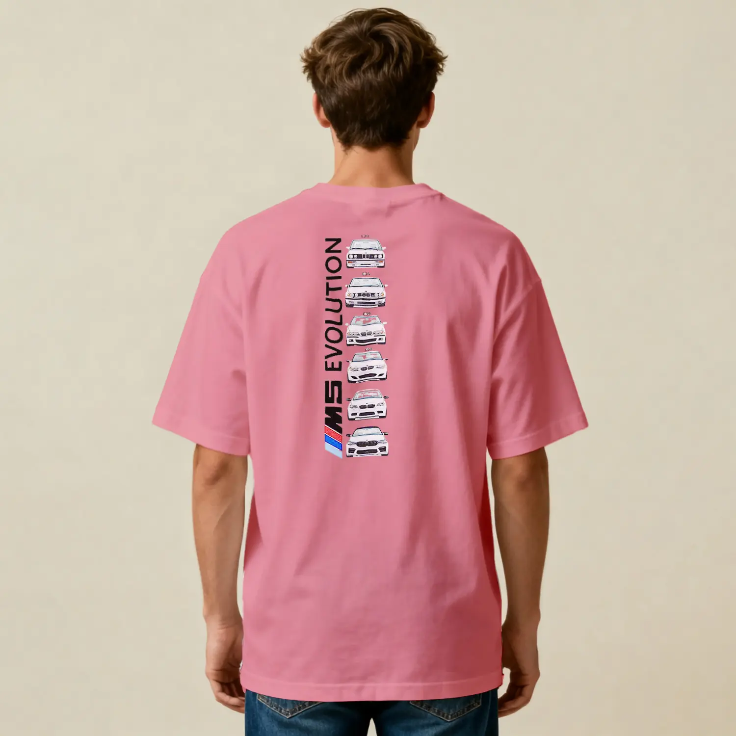 Araba Model Gelişim Baskılı Erkek Tişört