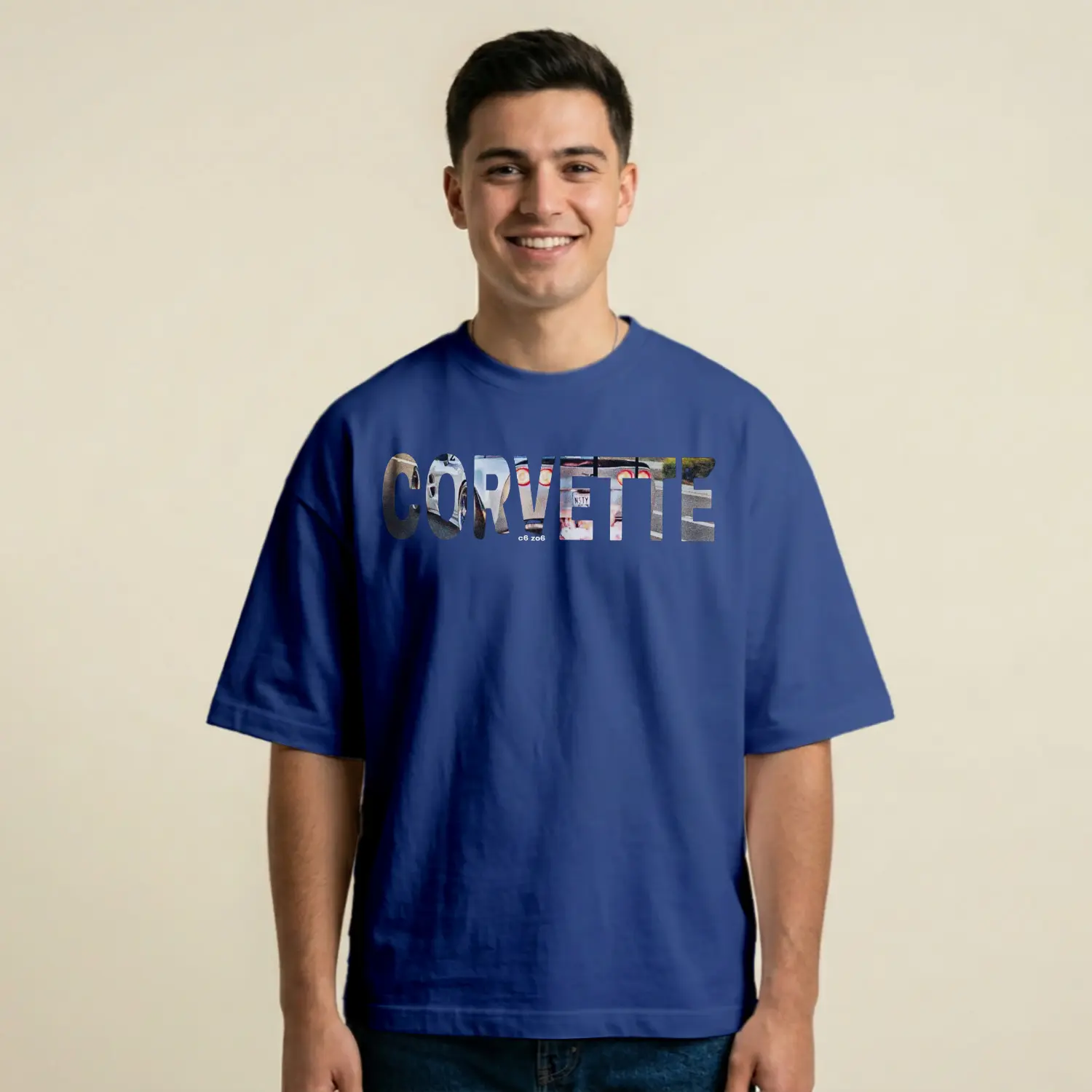 Grafik Yazılı Klasik Tarz Rahat Baskılı Erkek Tişört