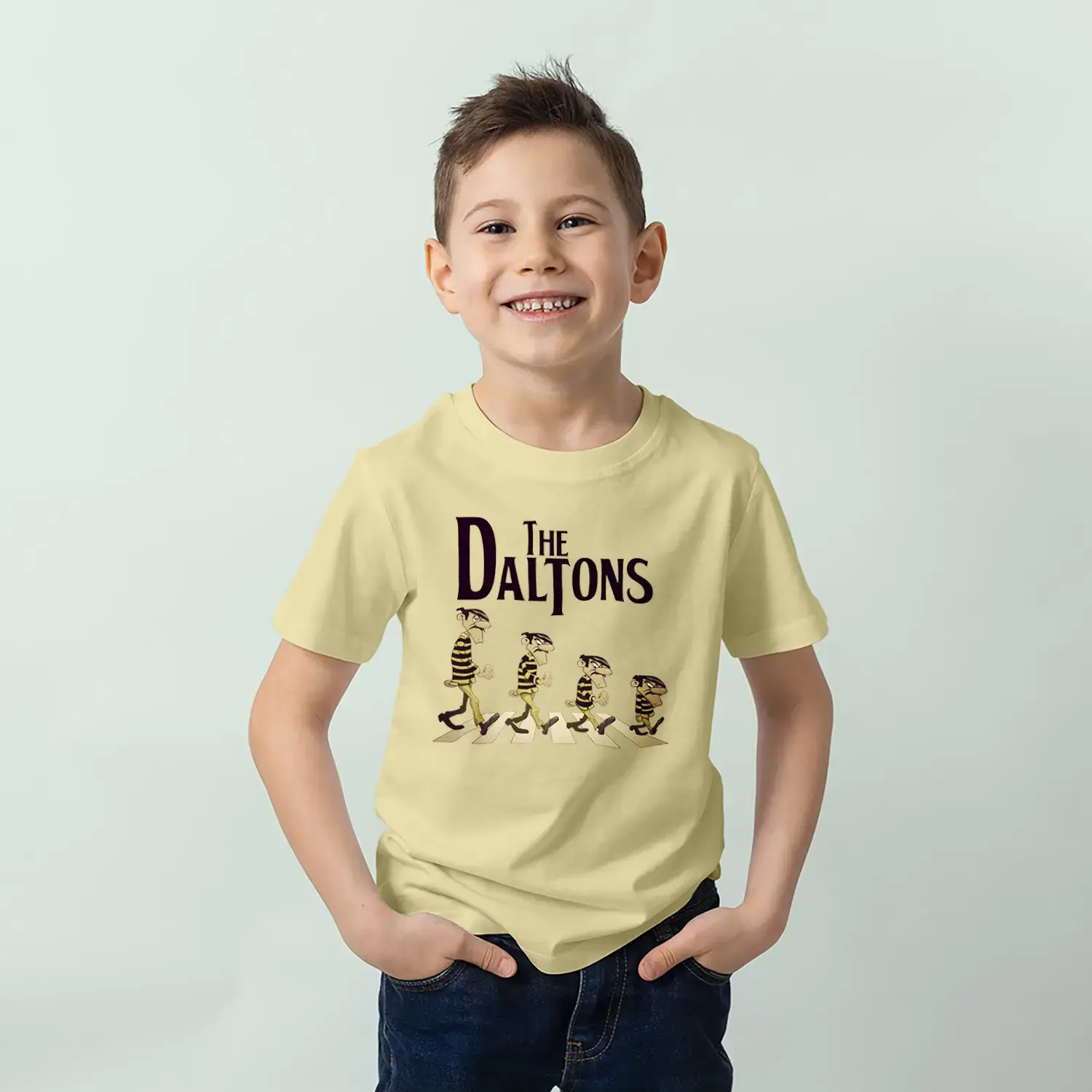 Komik Çizgi Mahkumlar Baskılı Erkek Çocuk Tişört