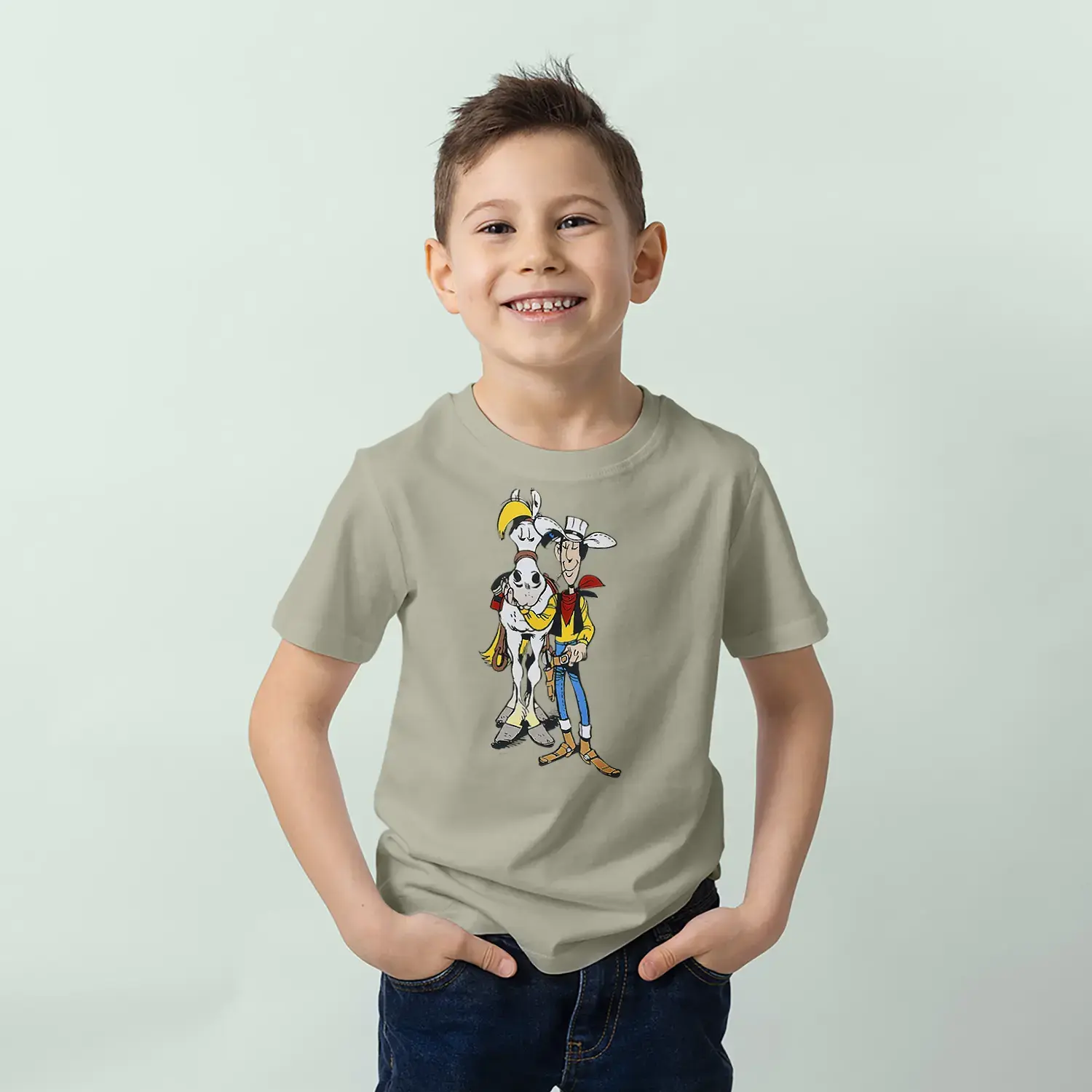 Kovboy Ve At Karakter Erkek Çocuk Tişörtü