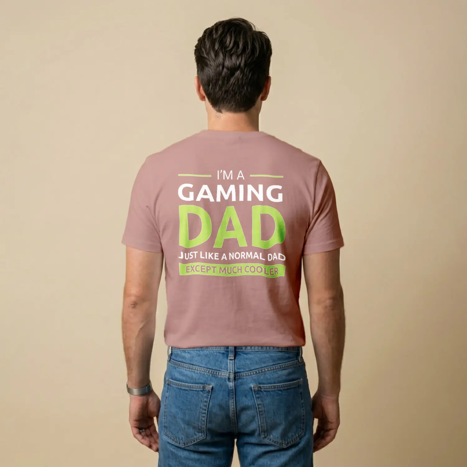 Oyunsever Baba Temalı Baskılı Erkek Tişört