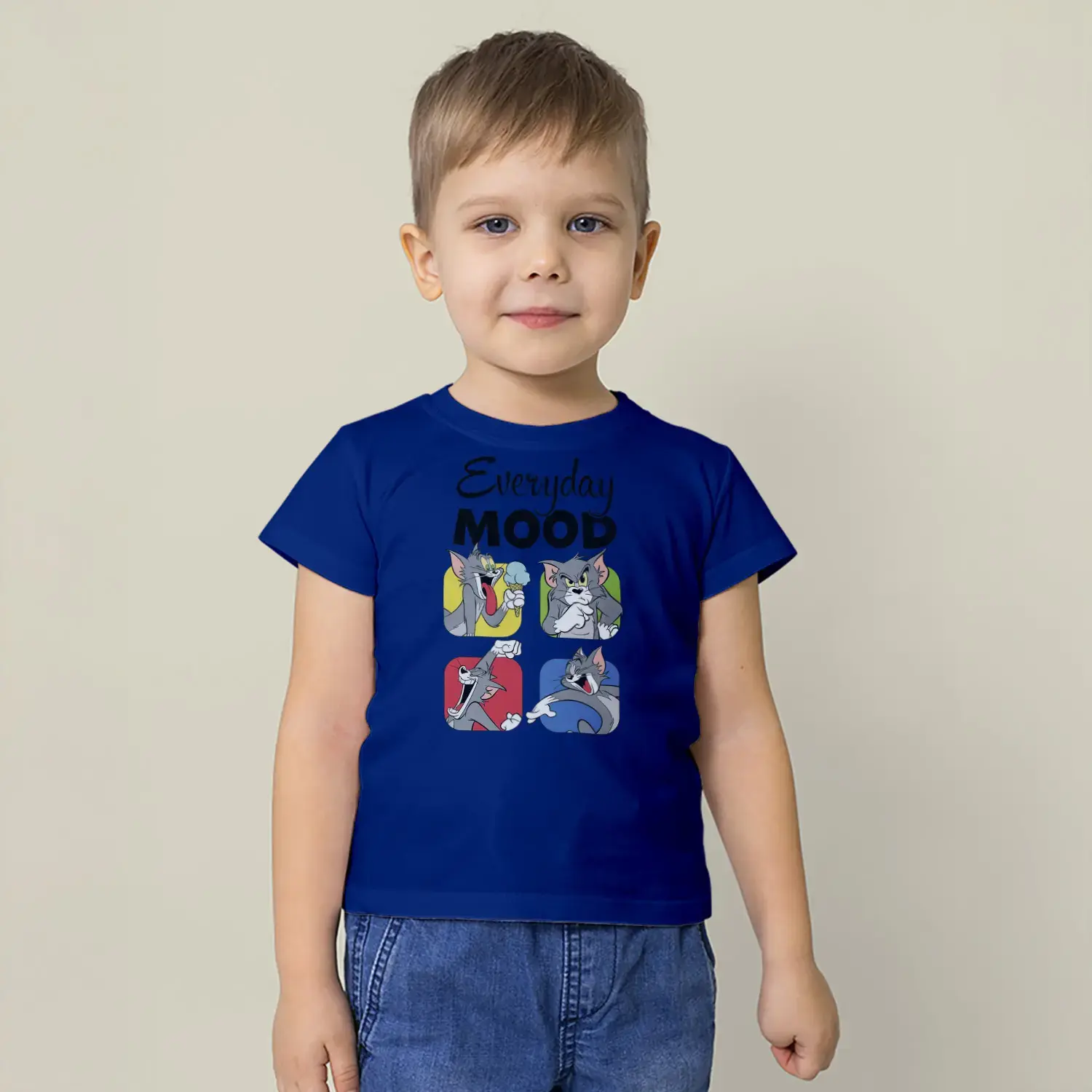 Renkli Kahraman Kopekler Baskılı Erkek Çocuk Tişörtü