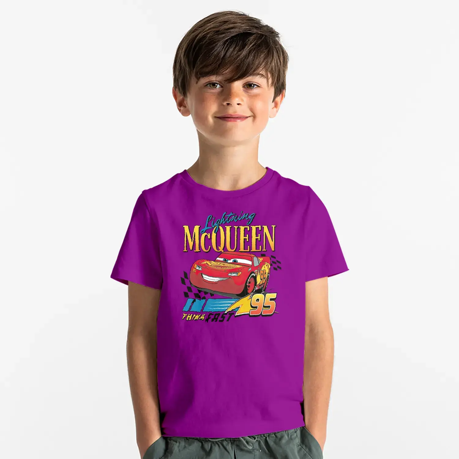 Yarış Arabası 95 Baskılı Erkek Çocuk Tişört